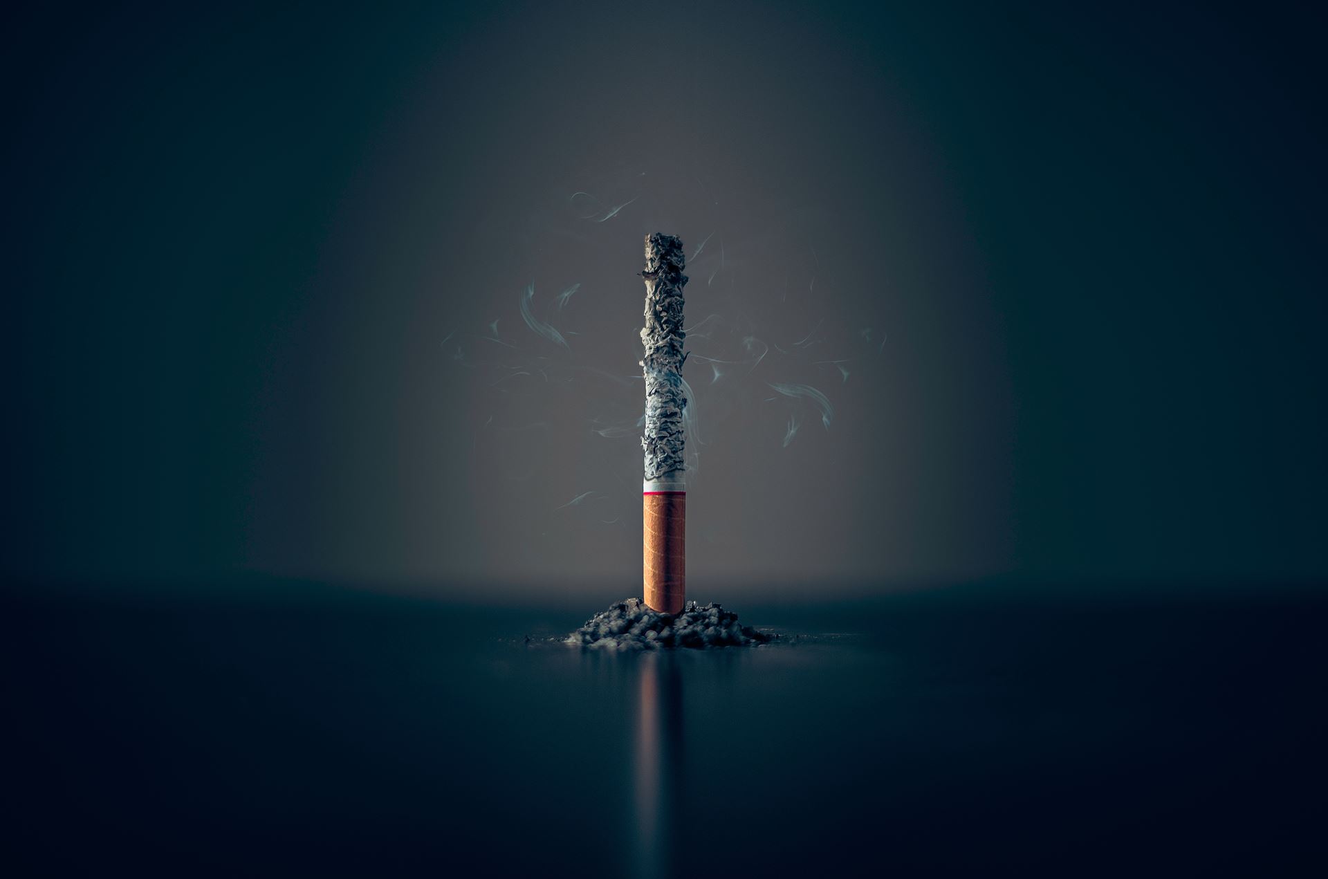 a cigarette 